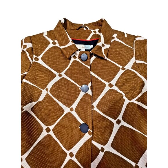 Boden Brown & White Textured Blazer – 8R - Picture 4 of 8